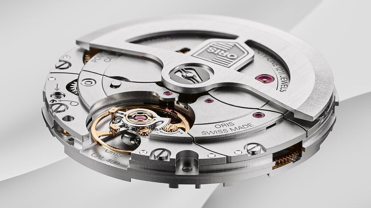 ORIS 5日鏈自製機芯Calibre 400，在機芯的動力傳輸與防磁效能上做了很多根本性的優化。