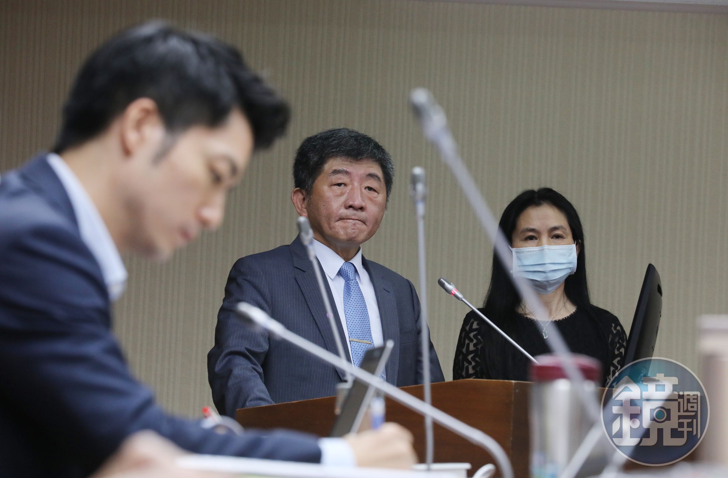立委蔣萬安追問告發蘇偉碩由誰決定， 陳時中表示：「應該是我」。（資料照）