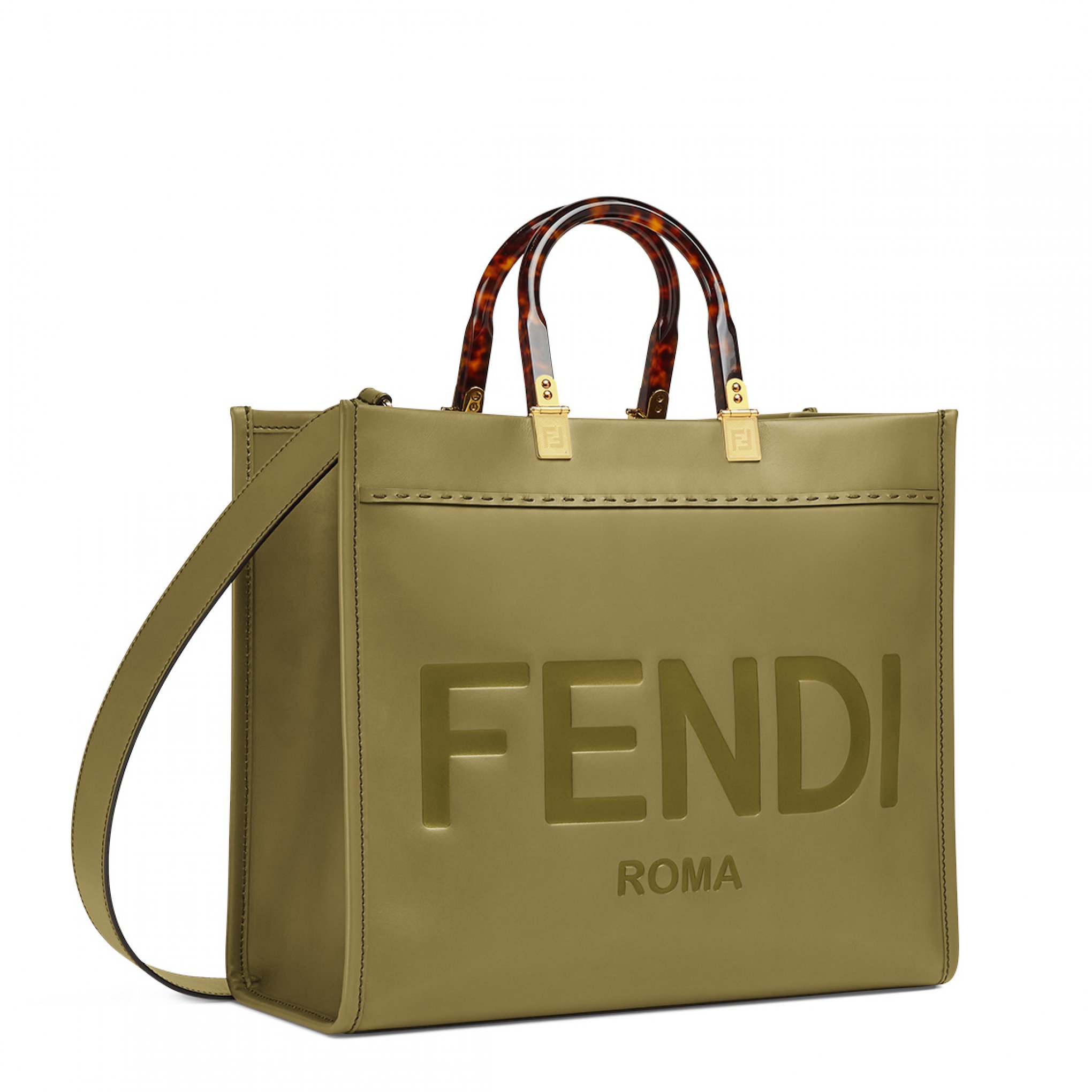 Sunshine Shopper墨綠色款。NT$86,900(FENDI提供)
