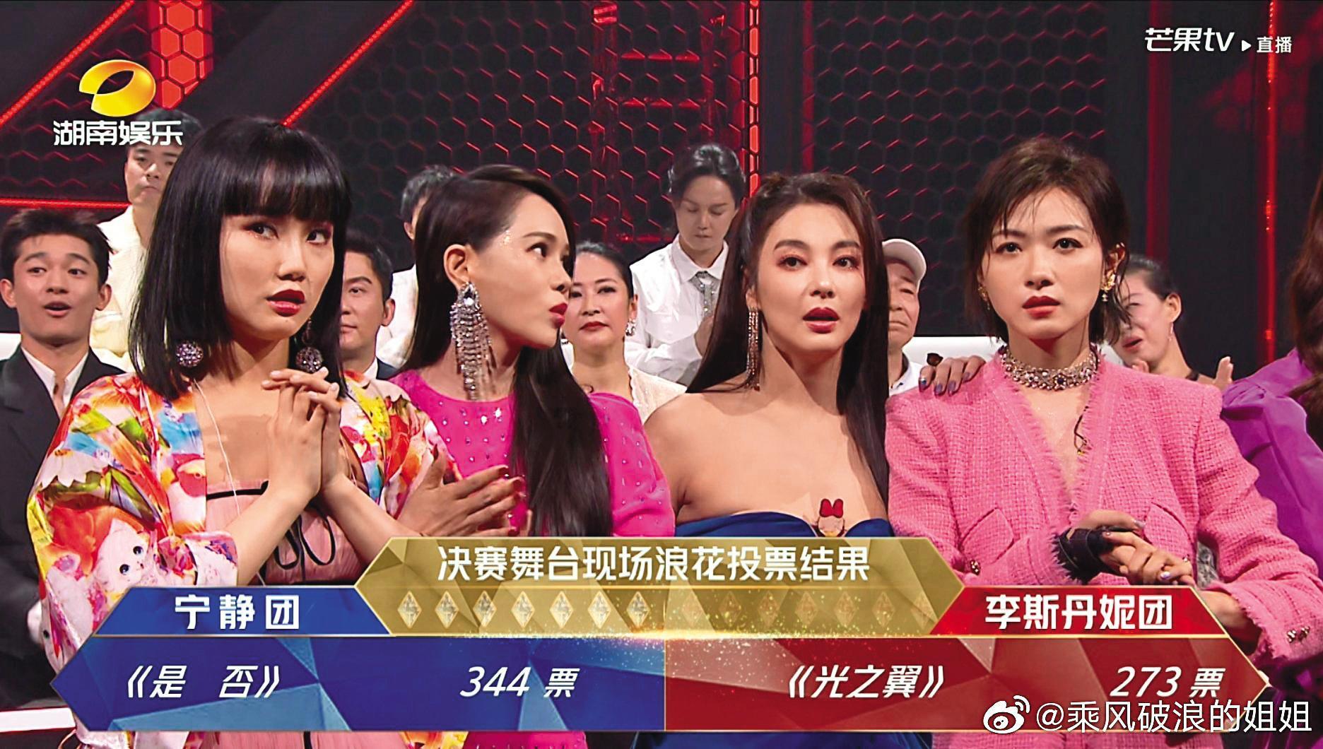 《乘風破浪的姐姐》自播出前就一路成為熱門話題,包括黃齡(左起)、伊能靜、張雨綺、萬茜等人演出身價都暴漲。(翻攝自《乘風破浪的姐姐》微博)