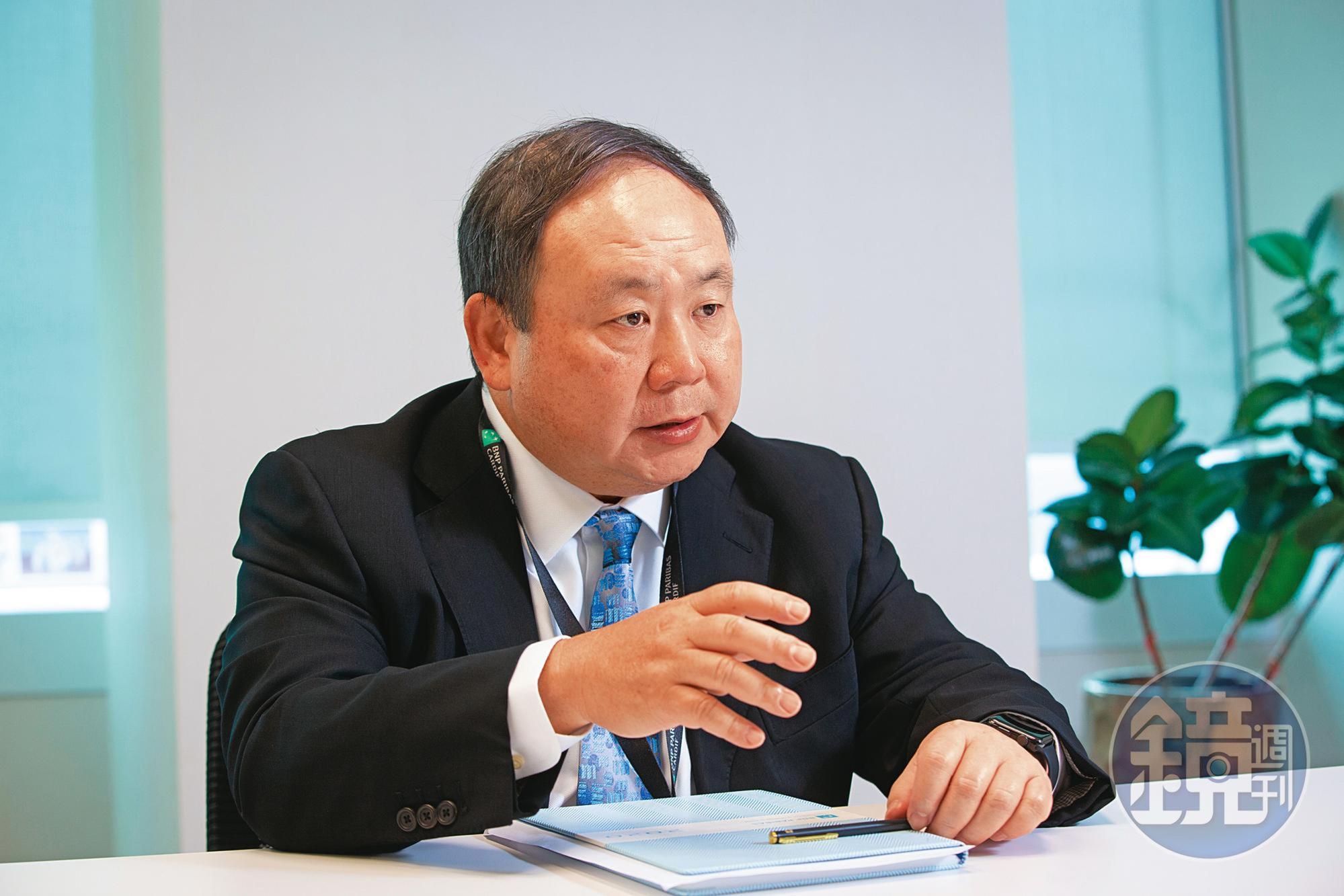 法國巴黎人壽總經理戴朝暉表示,股市走高且充斥消息,讓有代操機制的類全委保單廣受歡迎。
