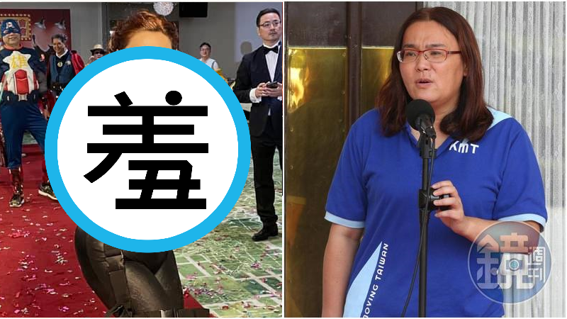 陳玉珍平日裝扮樸素，為了聖誕化妝舞會精心打扮。（翻攝自陳玉珍臉書／本刊資料照）