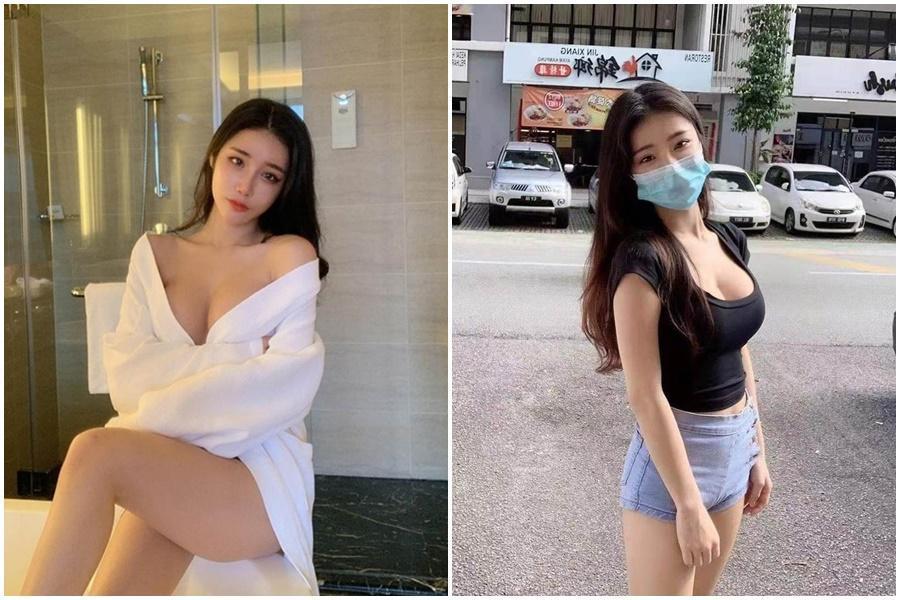 馬來西亞網美「妃妃」無端捲入確診風波。（翻攝自妃妃IG）