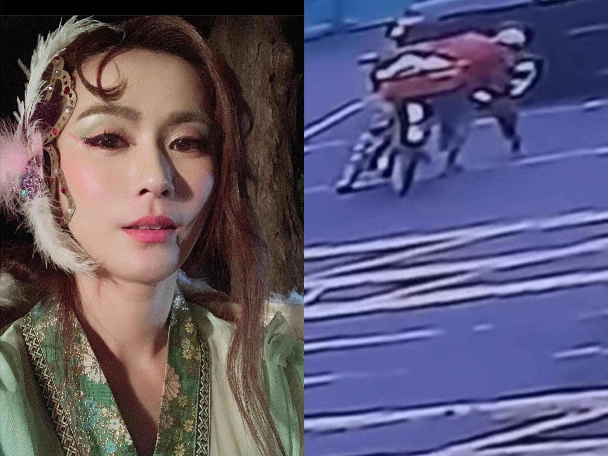 許鈞鈞公佈監視畫面，希望透過網路力量找回錢包。（翻攝自許鈞鈞IG）