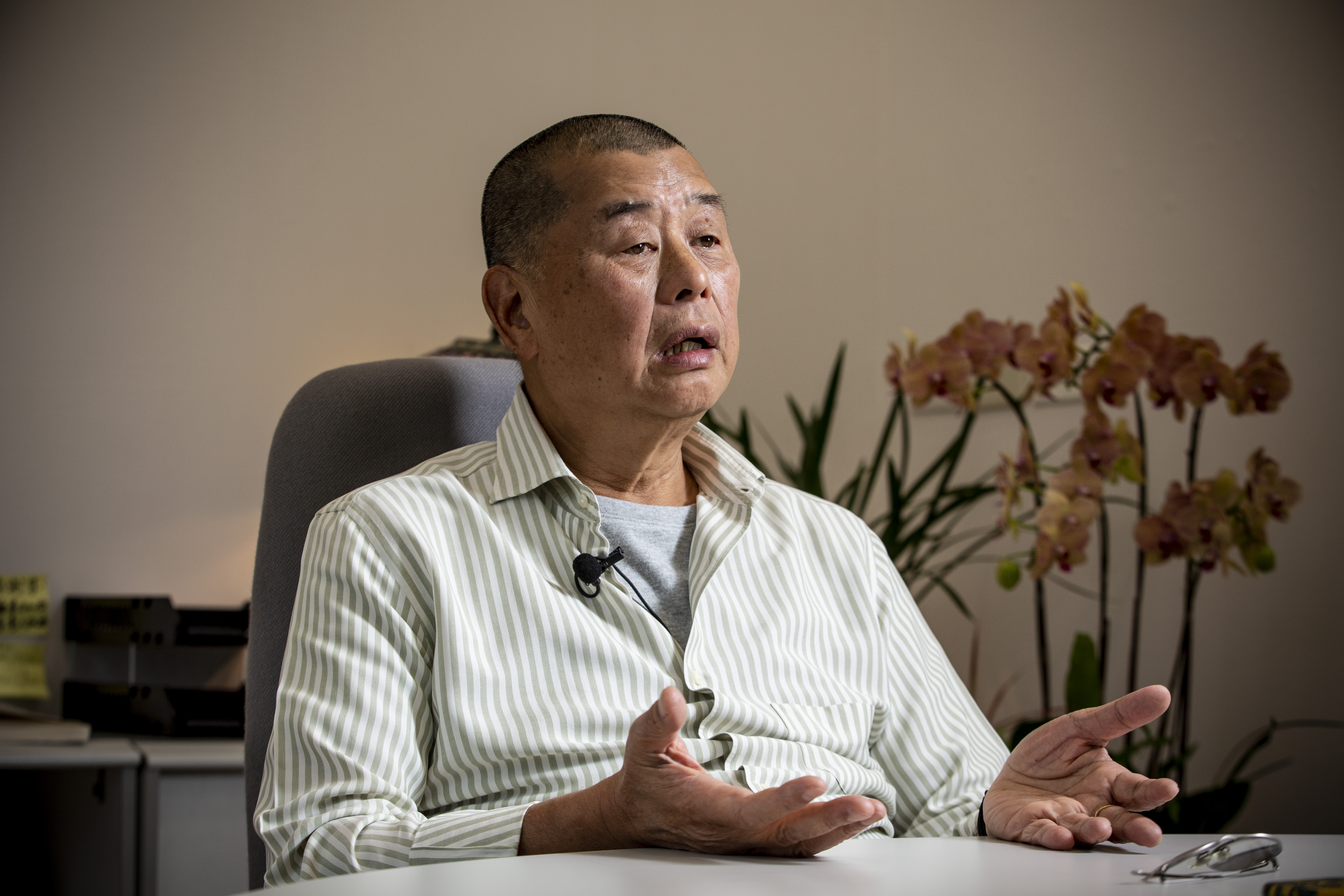 壹傳媒創辦人黎智英向高等法院申請保釋，獲法官有條件批准。