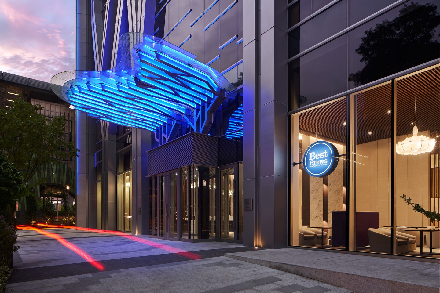 林口亞昕福朋喜來登酒店為加強防疫，決定取消跨年派對。（翻攝自林口亞昕福朋喜來登官網）