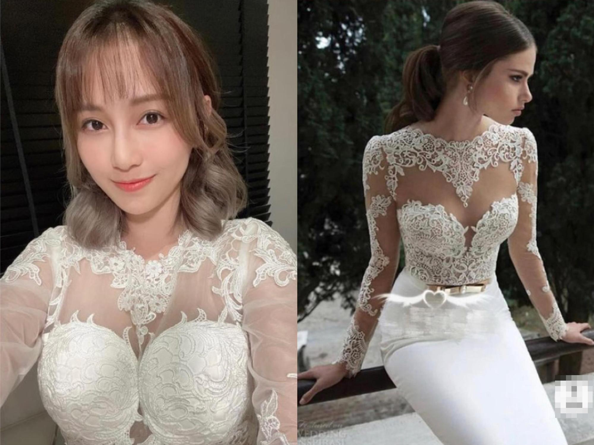 陳樂樂自曝網購禮服踩雷,遭網友嘲笑如保麗龍碗。(翻攝自陳樂樂IG)