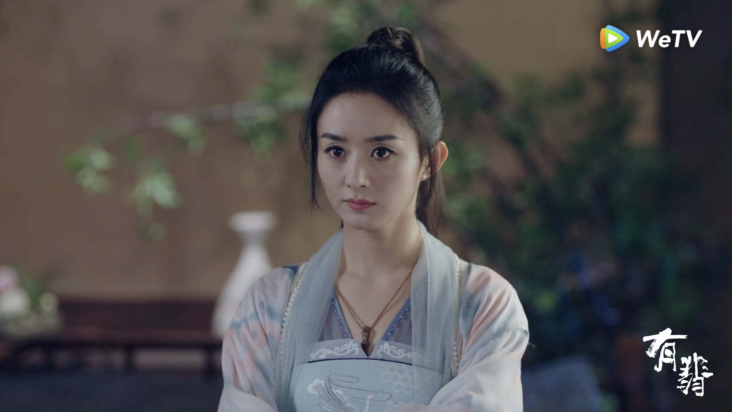 在《有翡》中趙麗穎飾演女俠，幾乎每集都有打戲。（WeTV海外站提供）