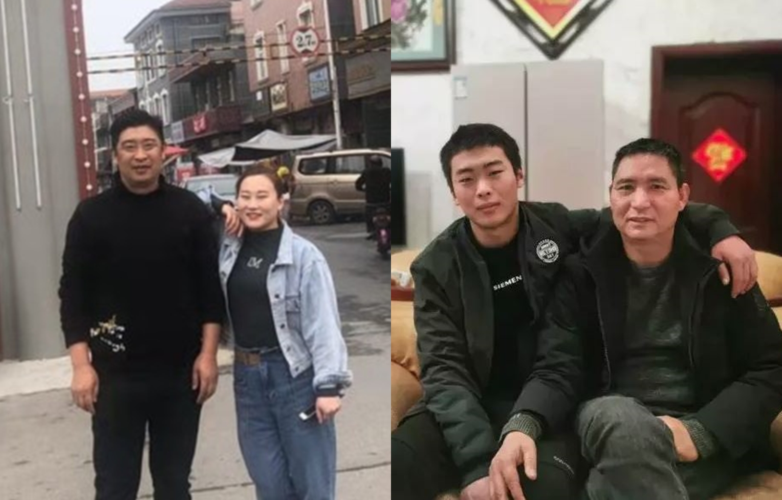 劉義功夫妻（左圖）得知親生兒（右圖左）是聾啞人士竟又不聞不問，讓養父韓平軍（右圖右）氣炸。（翻攝自網路）