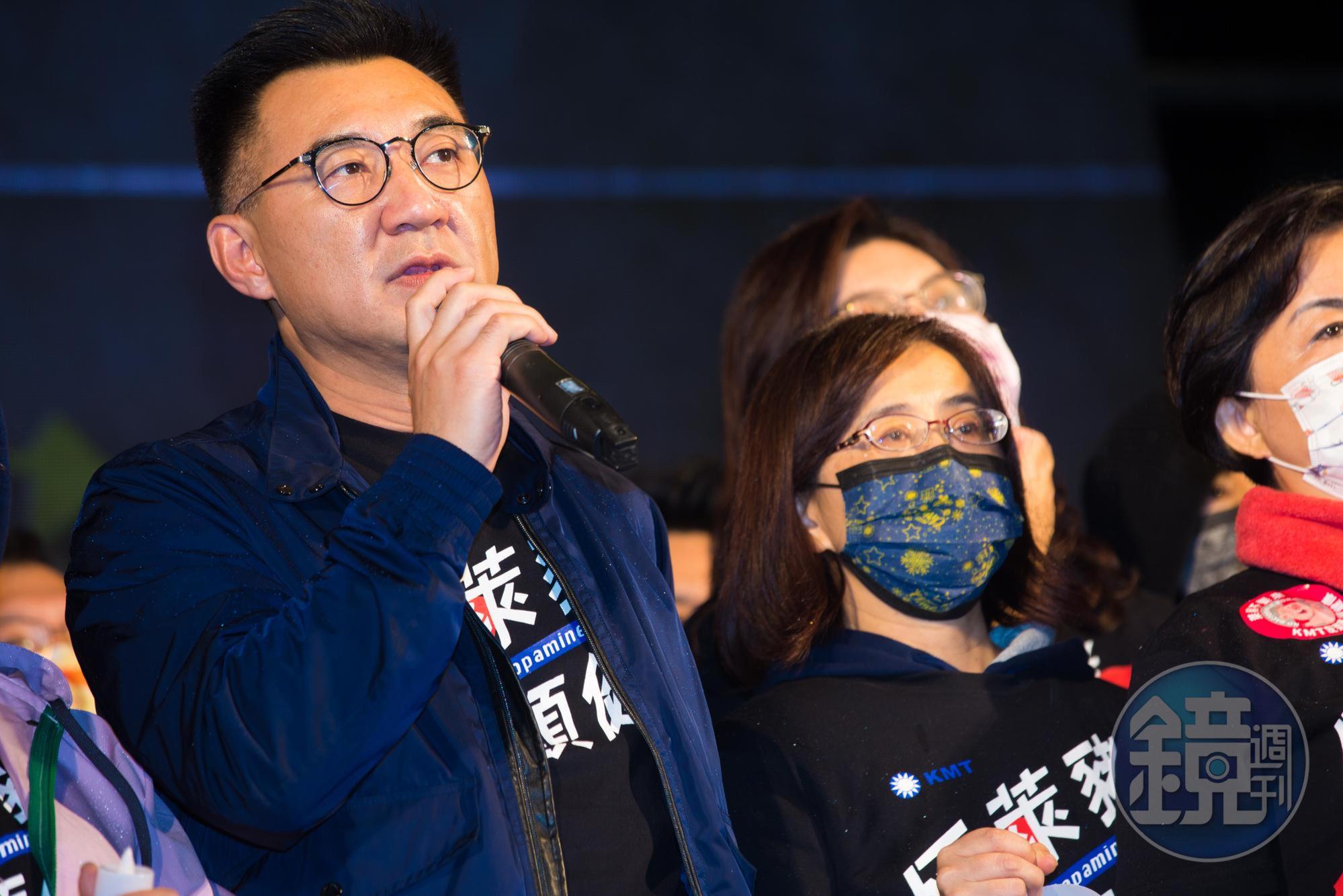 江啟臣今日在國會中發言時播放的影片,遭抓包有造假片段,民進黨要求他公開道歉。(本刊資料照)