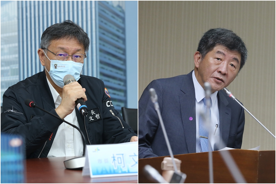 指揮中心選擇性公布機師足跡，柯文哲稱「說一個謊要用十個掩蓋」，陳時中記者會上回應了。（資料照）