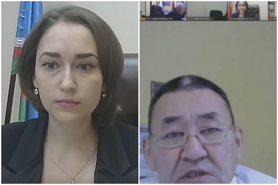 俄國政壇發生歧視女性的爭議，一名議員在視訊會議中出言汙辱女部長，引起討論。（翻攝自推特）　