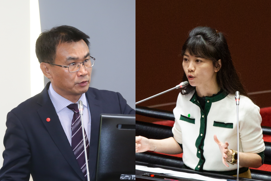 高嘉瑜(右)今在臉書發文,指稱陳吉仲(左)應該要為肉品標示混亂負責。(本刊資料照)