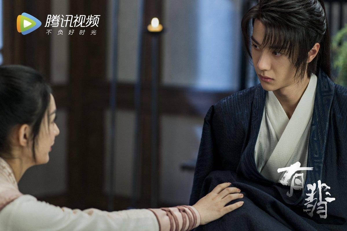 王一博在《有翡》飾演前朝遺孤太子，與趙麗穎搭檔。（翻攝騰訊視頻微博）