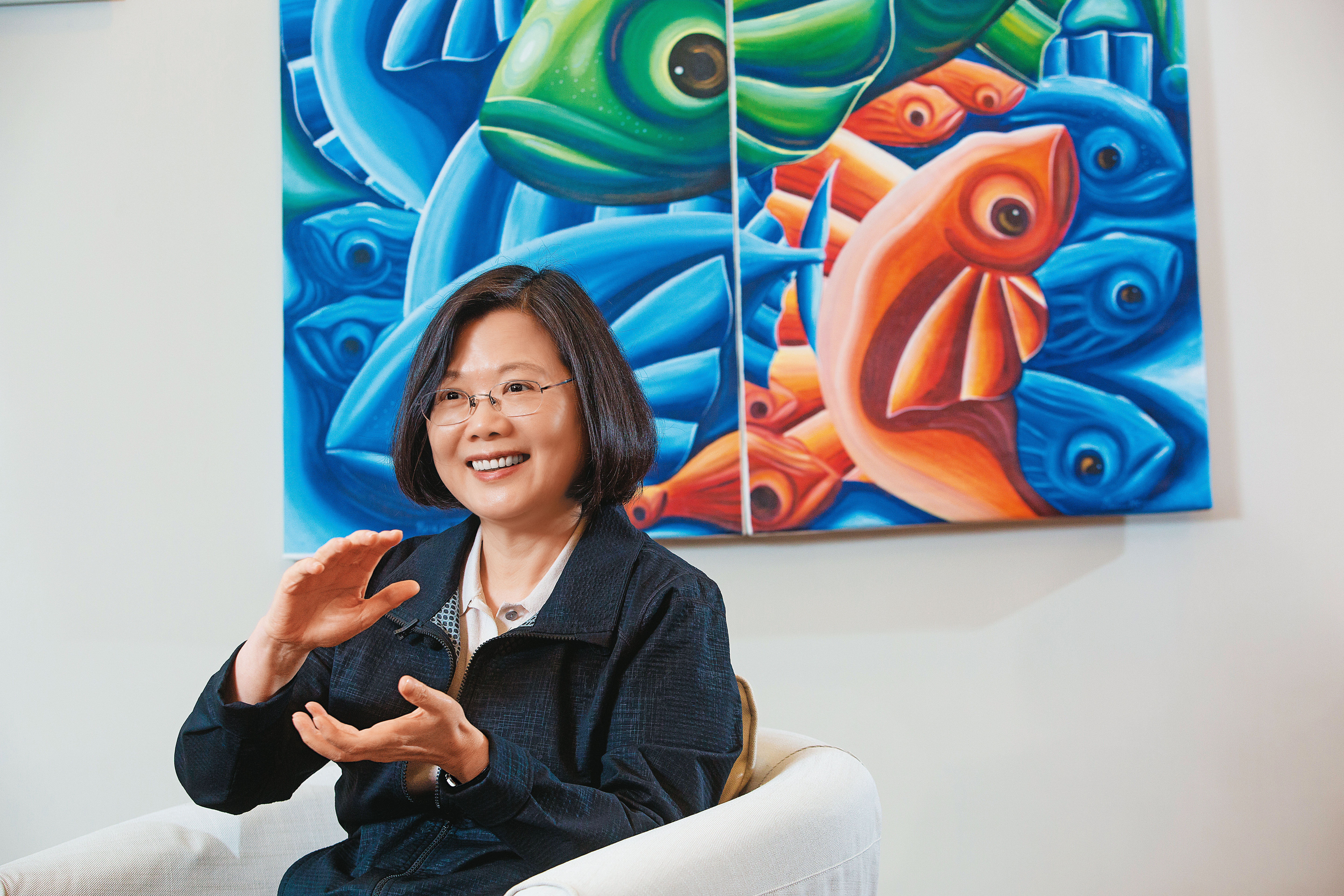 2018年本刊曾專訪蔡英文,在官邸的她神色明顯比平時放鬆許多。