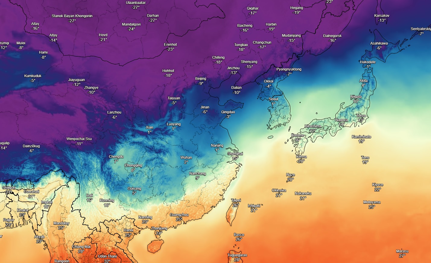 粉專提醒民眾,寒流將南下屆時全台氣溫驟降,民眾應做好防寒準備。(翻攝自「台灣颱風論壇|天氣特急」臉書)