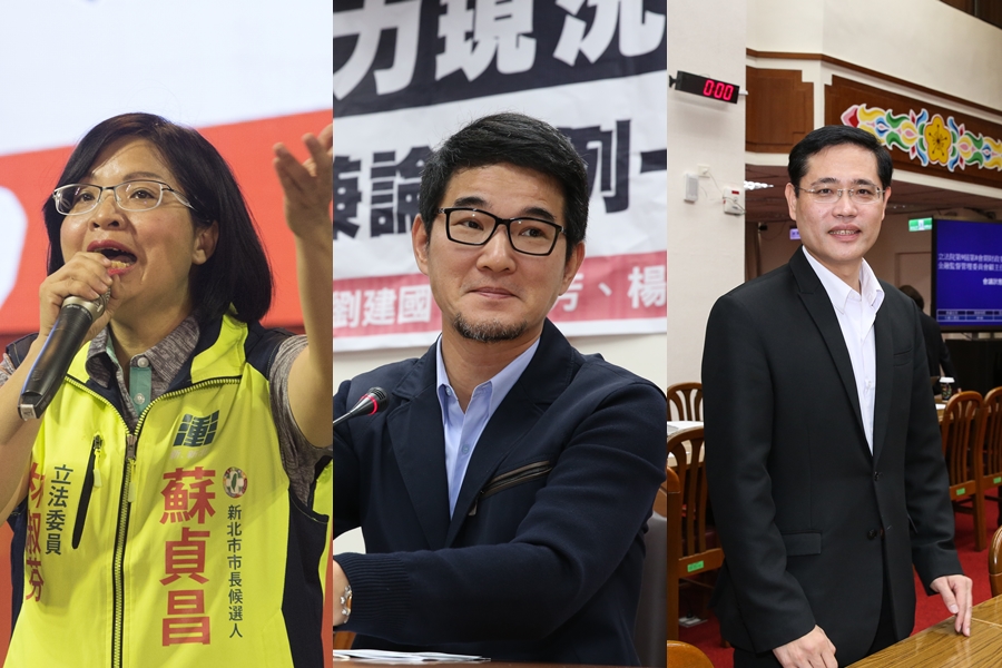 民進黨立委林淑芬(左起)、劉建國、江永昌因為美豬投票與黨團不同步將送中評會。 (本刊資料照)