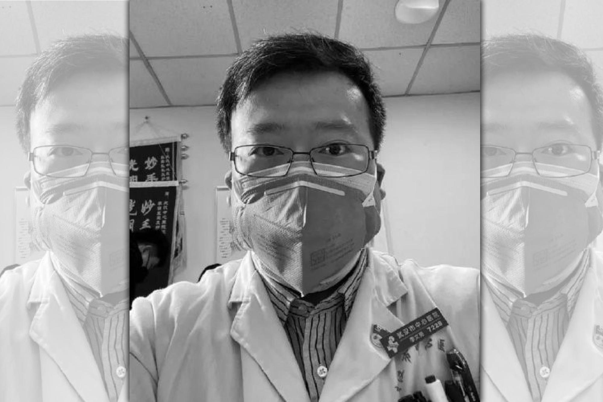 中國已故眼科醫生李文亮1年前在微信發出武漢肺炎警訊,被視為「疫情吹哨者」。(翻攝李文亮微博)