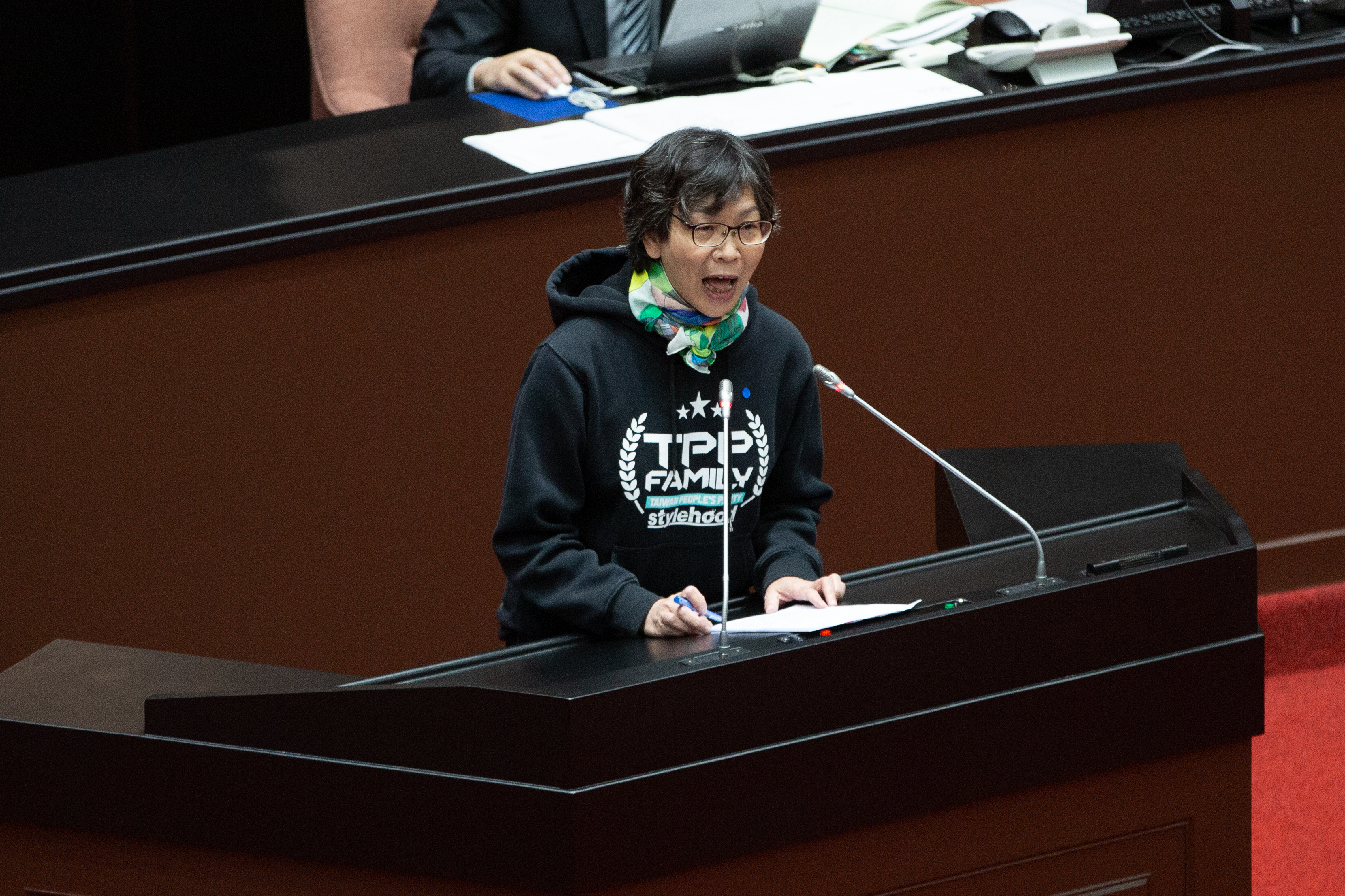 民眾黨立委蔡壁如日前被爆料助理在馬拉松現場大吼後出面回應。（本刊資料照）