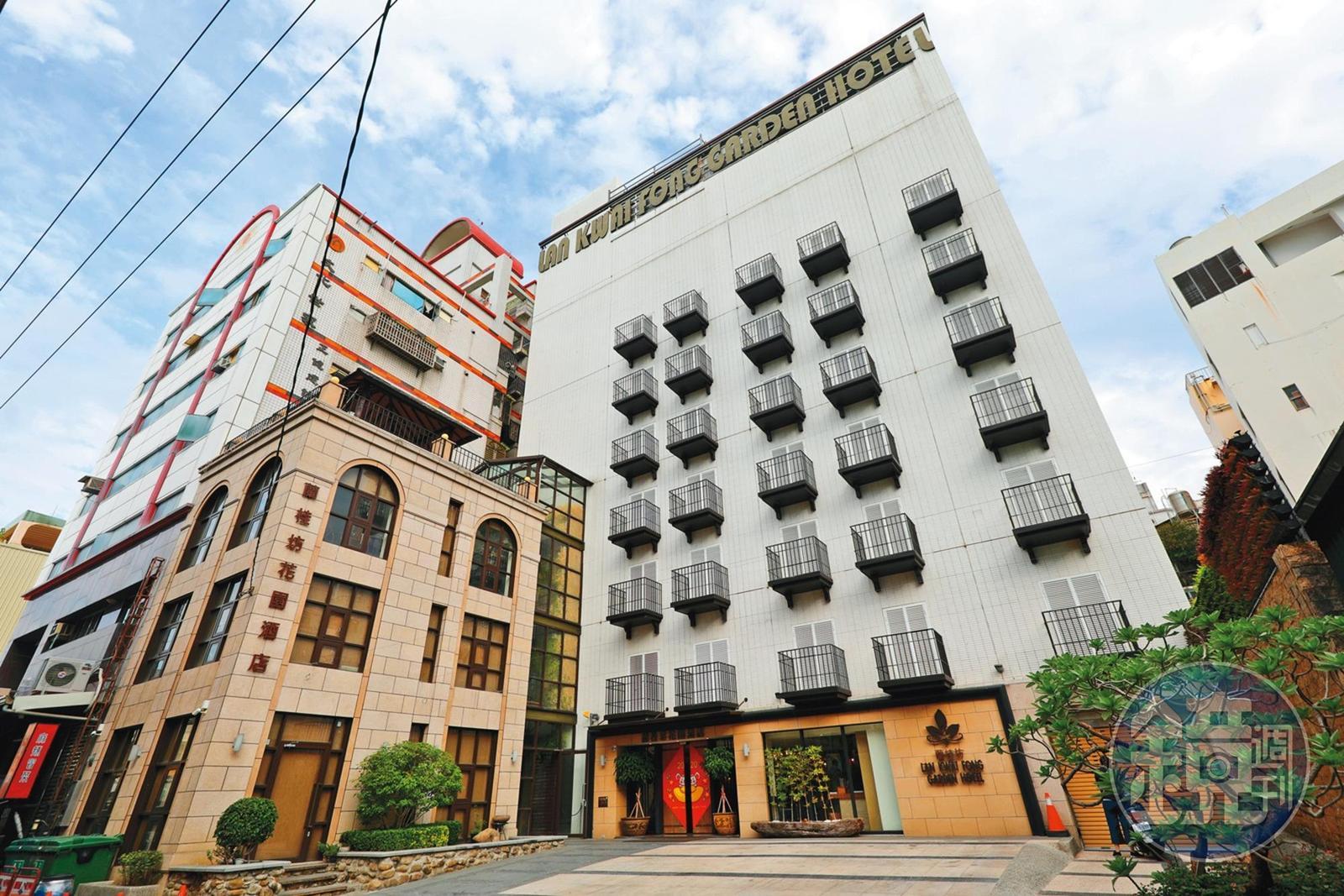 鄰近文化路夜市的「蘭桂坊花園酒店」，鬧中取靜，帶點歐式風格。