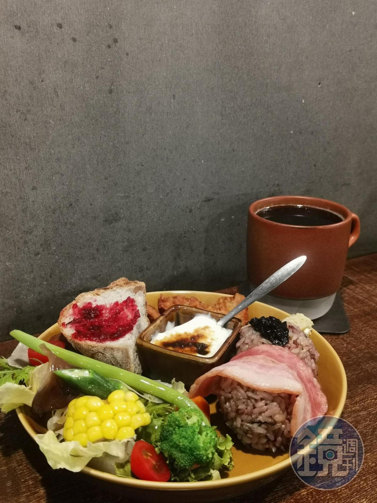 提供的和風朝食清爽無負擔，美味可口。