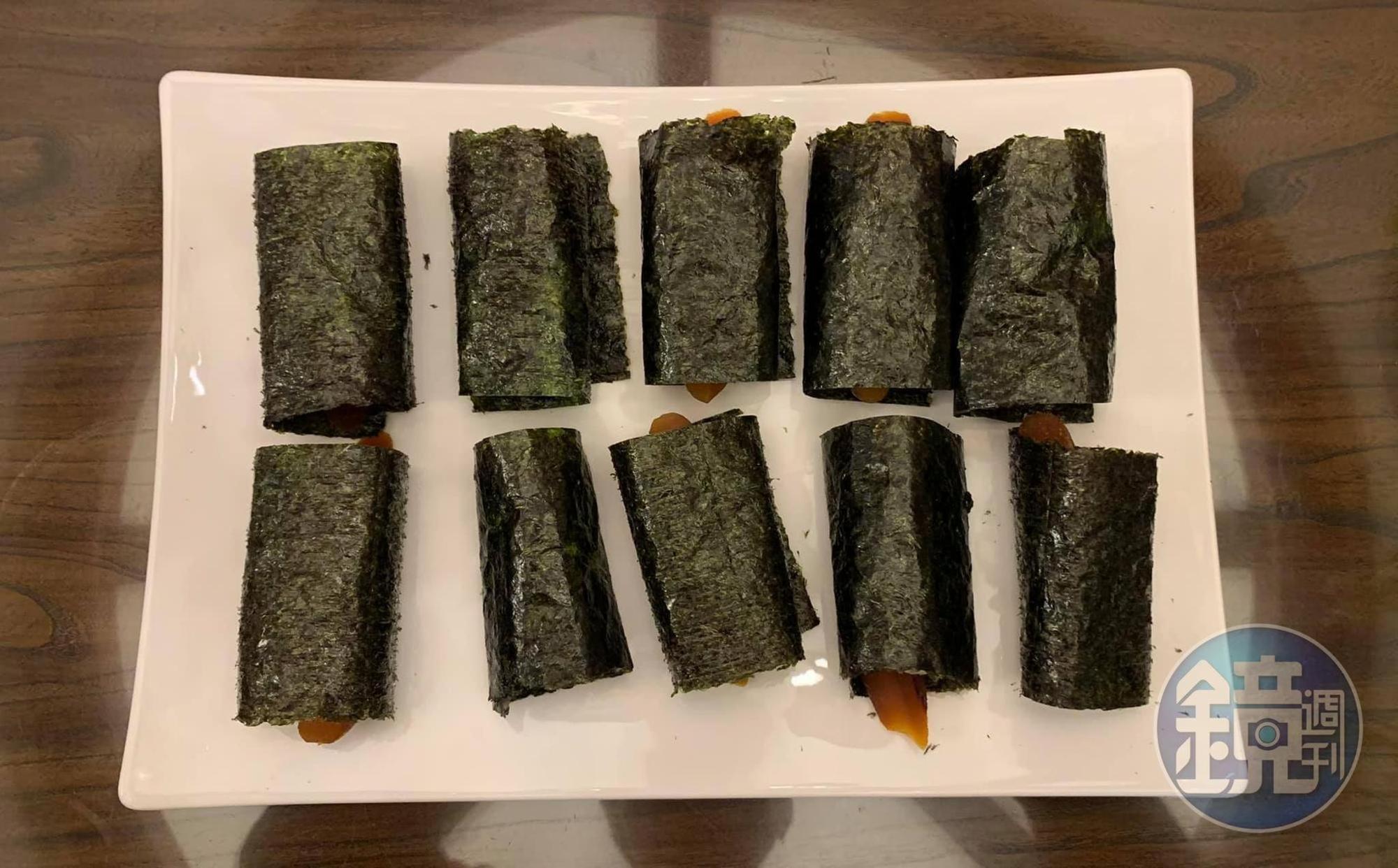 海苔年糕烏魚子做法很簡單，學起來。