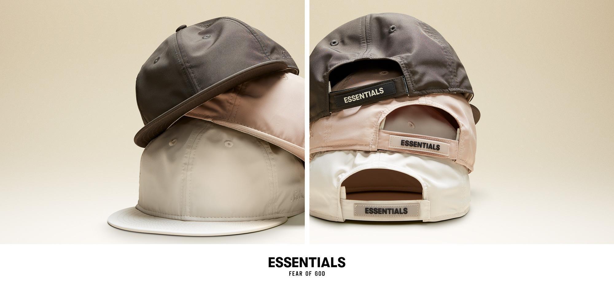 New Era X Fear of God Retro Crown 9FIFTY系列帽款走莫蘭迪色調,共有白色、淺咖啡色及深咖啡色三種顏色。各NT$1,980(星裕國際提供)