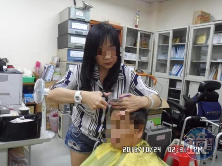 中國籍女子阿美(化名)以擔任義剪志工為由,藉此接近方男。(讀者提供)