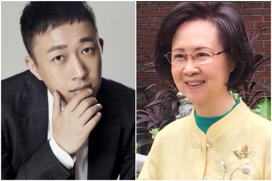 中國知名製作人、編劇于正（左）為抄襲向作家瓊瑤道歉。（翻攝于正微博、瓊瑤臉書）