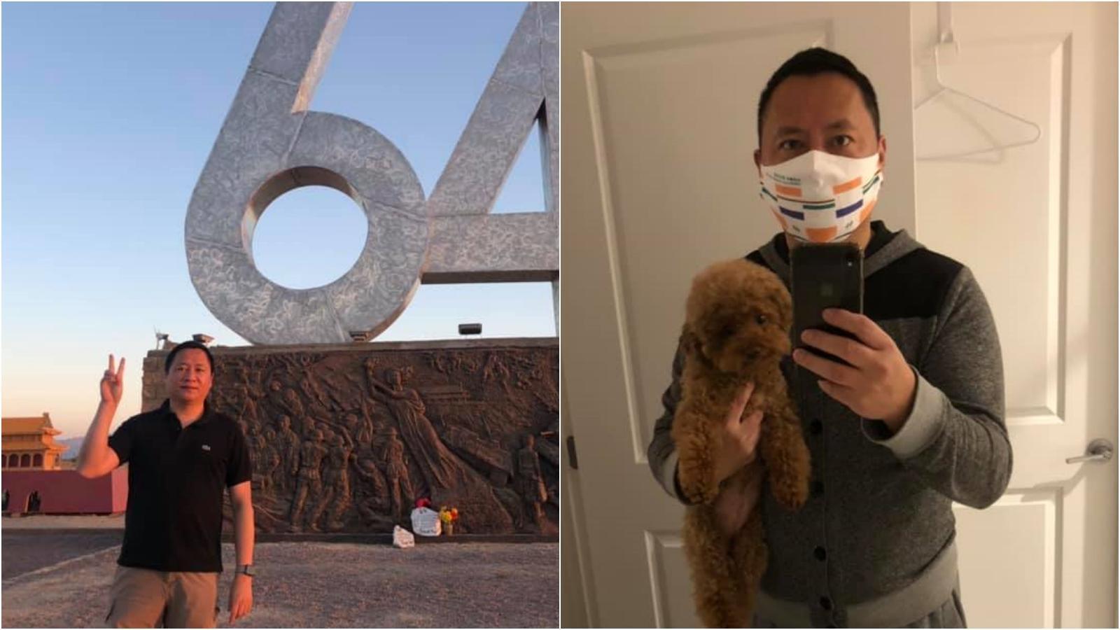 人在美國的王丹自曝，自己在去年12月底遭確診武漢肺炎。（翻攝自王丹臉書）
