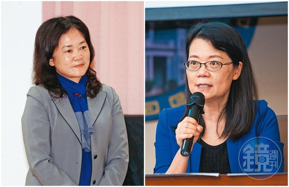 石木欽案的第一任調查監委林雅鋒（左），在追查過程中遭遇不少壓力。監委王美玉（右）接續卸任監委林雅鋒的調查，完成石木欽案的彈劾。