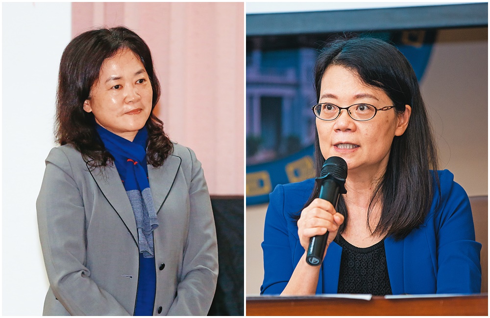 石木欽案的第一任調查監委林雅鋒(左),在追查過程中遭遇不少壓力。監委王美玉(右)接續卸任監委林雅鋒的調查,完成石木欽案的彈劾。