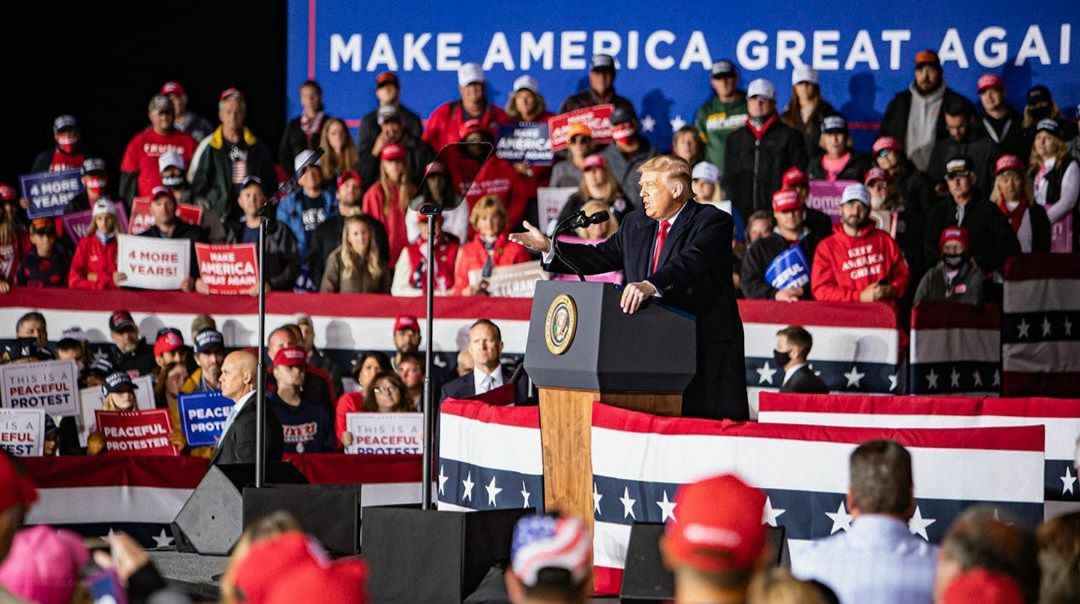 美國總統川普拒認敗選，讓共和黨內部也出現分裂的情況。（翻攝川普臉書）