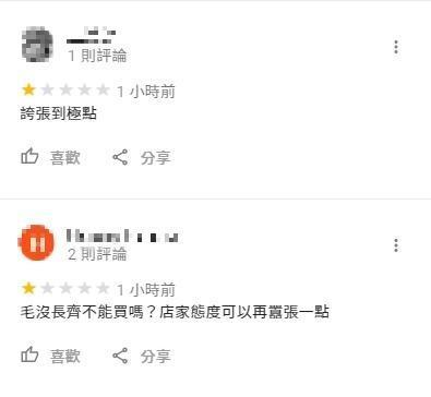 肉店嗆熊貓風波延燒，無辜店家遭波及洗負評崩潰表示「拜託停止」。（翻攝自Google地圖）