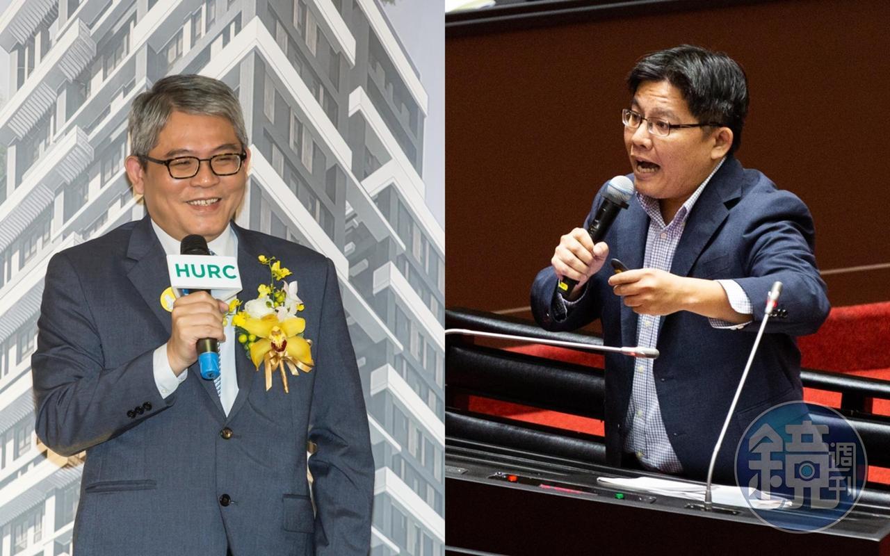 花敬群（左圖）對罵邱顯智是「蟑螂」致歉，邱顯智無奈表示，感慨多於生氣。（本刊資料照）
