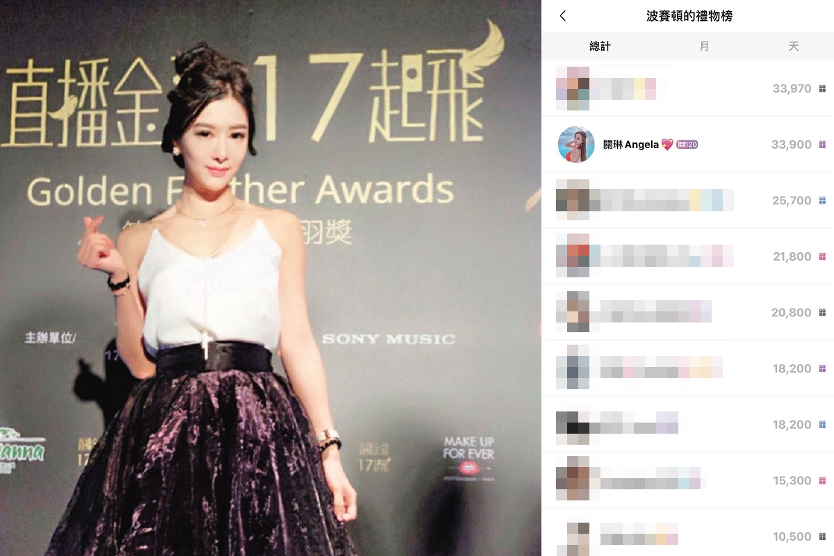 陳昊堂幫關琳（圖）斗內衝榜，讓關琳得到走紅毯領獎的機會，也讓她失去戒心，被越騙越多錢。（讀者提供）