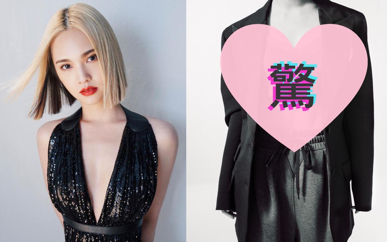 楊丞琳分享了拍攝《大美人》露胸照(左圖),但真正讓網友暴動的是右照,真相是…(翻攝自楊丞琳臉書)