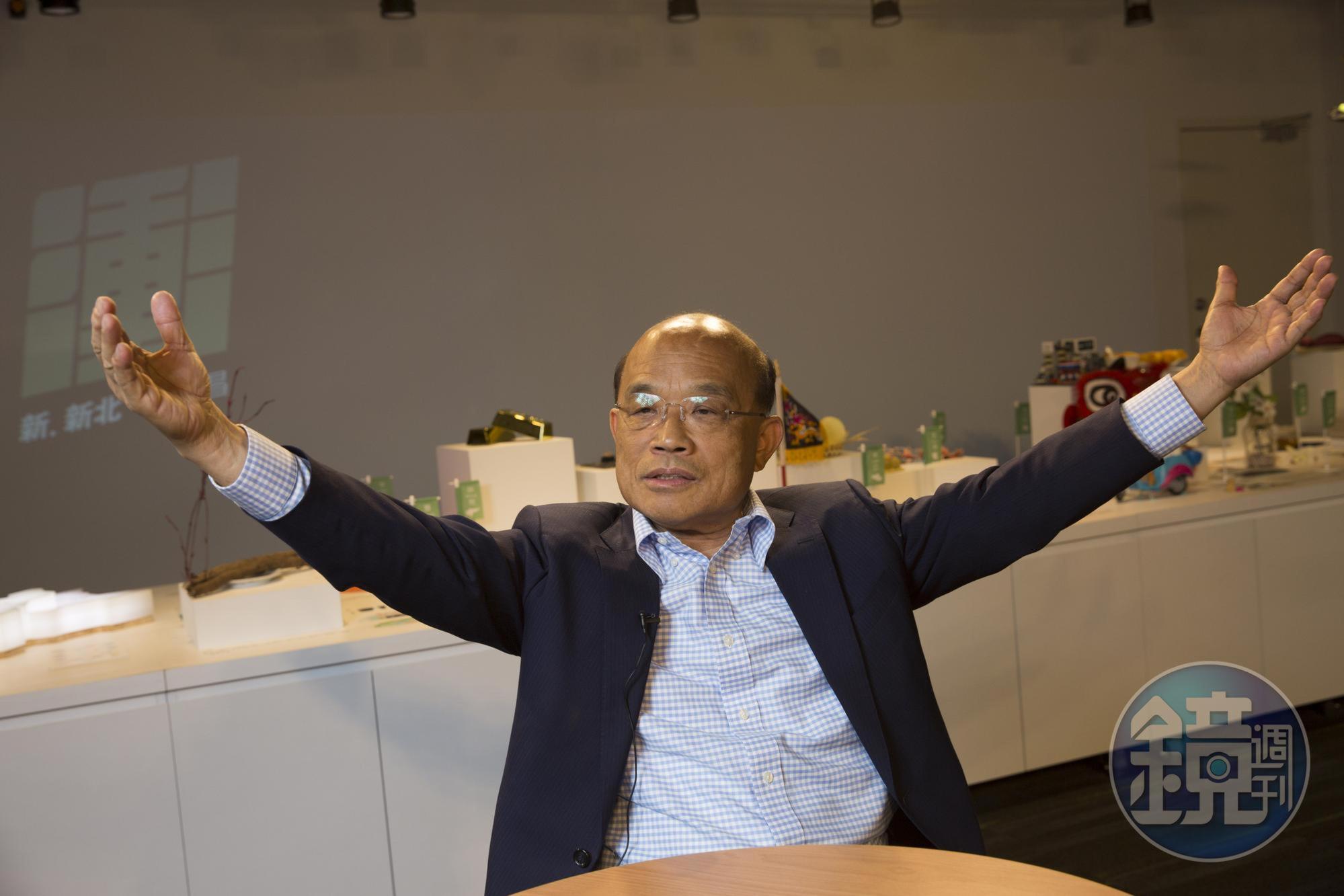 蘇貞昌認為將來台灣豬會像松阪豬、神戶牛，相當受到市場的歡迎。（本刊資料照）