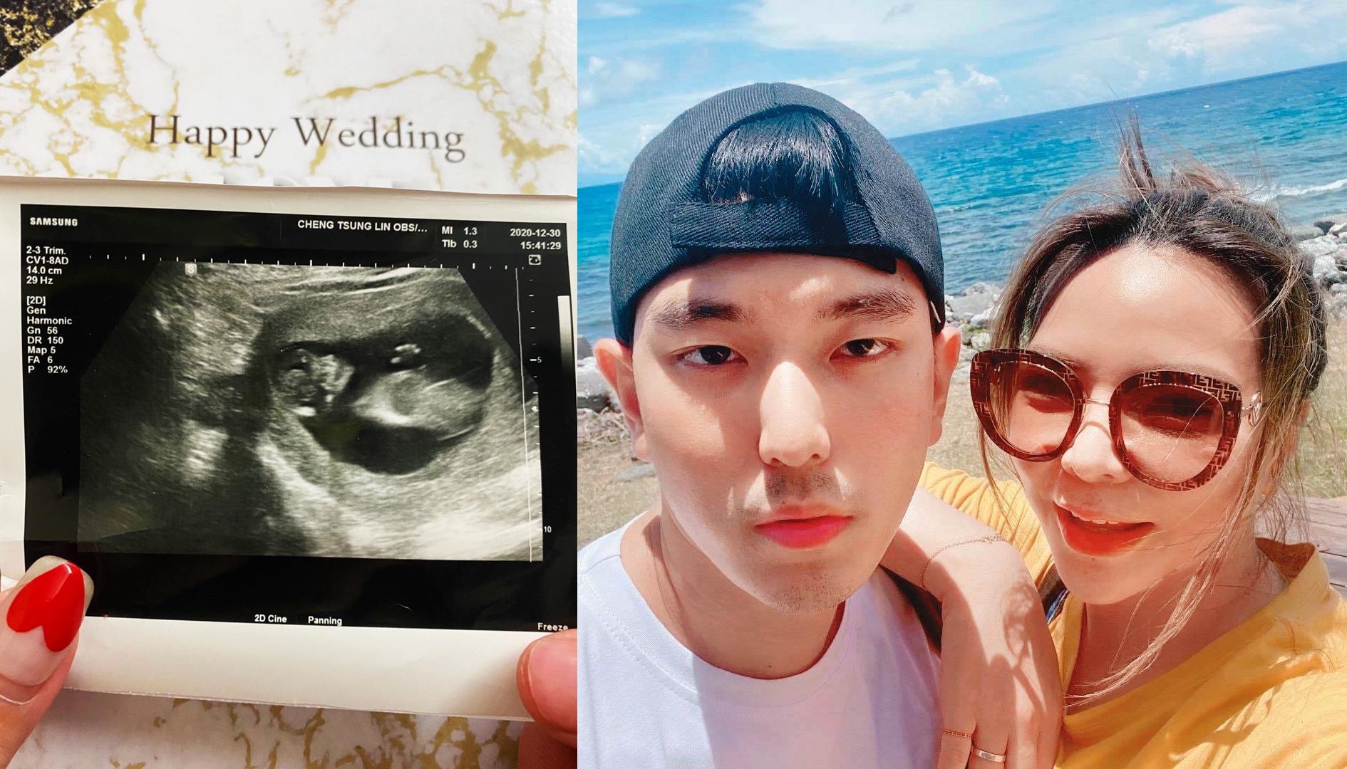 小甜甜終於宣布自己喜事。（翻攝小甜甜臉書、本刊資料照，讀者提供）