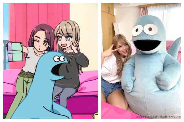 《辣妹與恐龍》無厘頭的搞笑劇情，吸引不少觀眾。（翻攝自《辣妹與恐龍》官方推特）