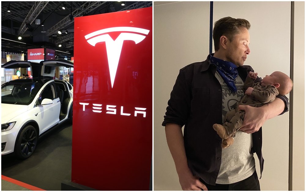 特斯拉TESLA執行長馬斯克距離成為世界首富只差臨門一腳。（本刊資料照，右圖翻攝自伊隆馬斯克推特）