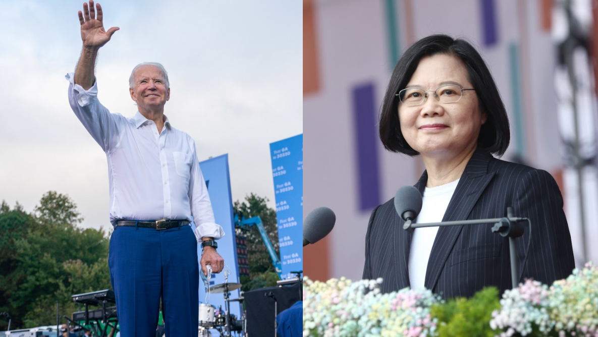 美國會正式確認拜登當選新任美國總統，總統蔡英文發出祝賀。（翻攝拜登臉書／總統府提供）