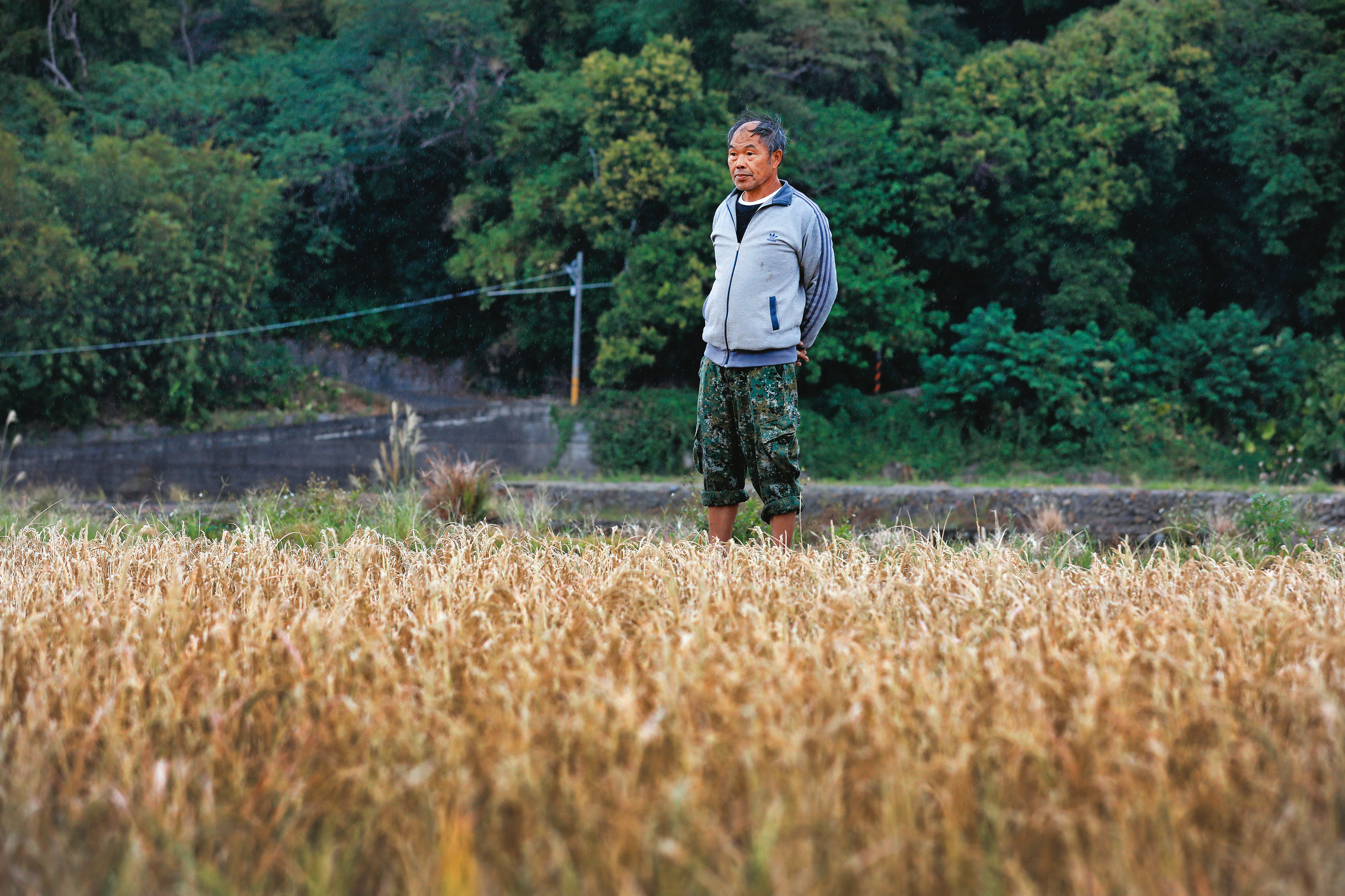 田守喜的祖父為他起名，希望他歡喜守住祖先開墾留下的田，但幾十年來，他的田從被徵收到被斷水，讓他開始覺得種田已經不再穩當可靠。