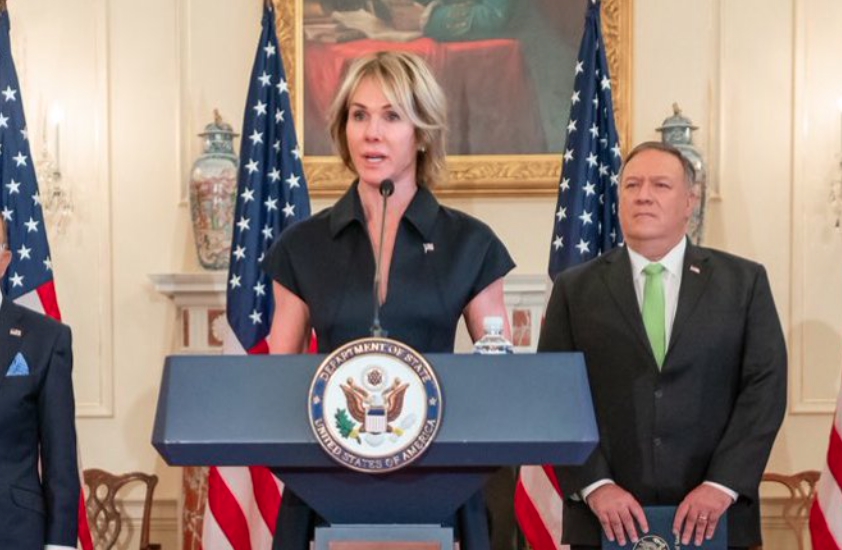 美國駐聯合國大使克拉夫特將訪台，中國駐聯合國代表團則對美國放話「玩火者必自焚」。（翻攝Kelly Craft推特）