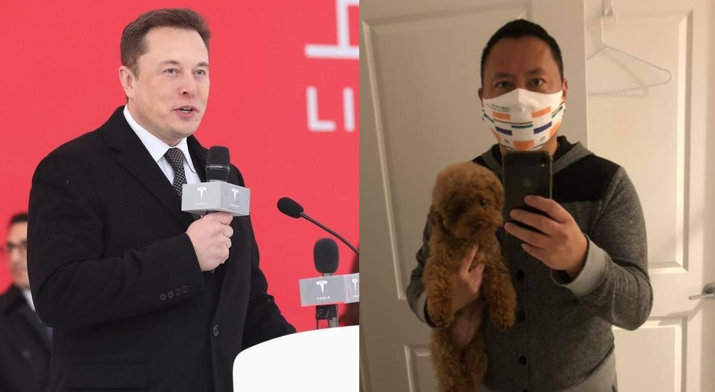 馬斯克曾讚中國比美國更會聽見人民的聲音，王丹反批無知。（翻攝自特斯拉推特／王丹臉書）
