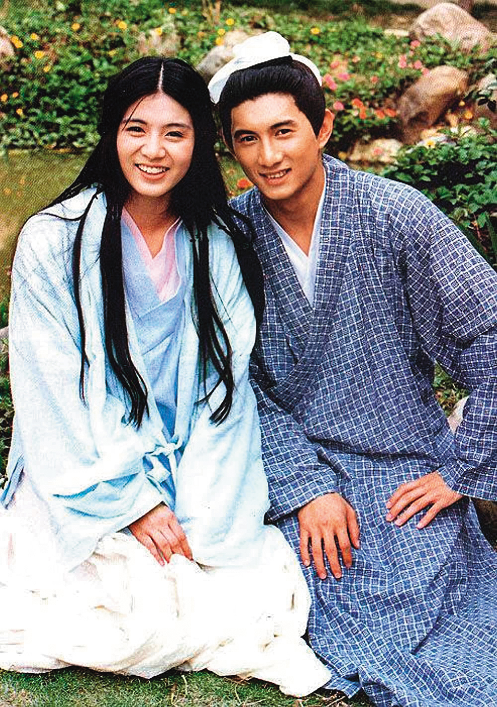 楊采妮（左）曾在電影《梁祝》中與吳奇隆（右）合作，飾演祝英台，是個勇敢、堅持做自己的人。（翻攝自IMDb）
