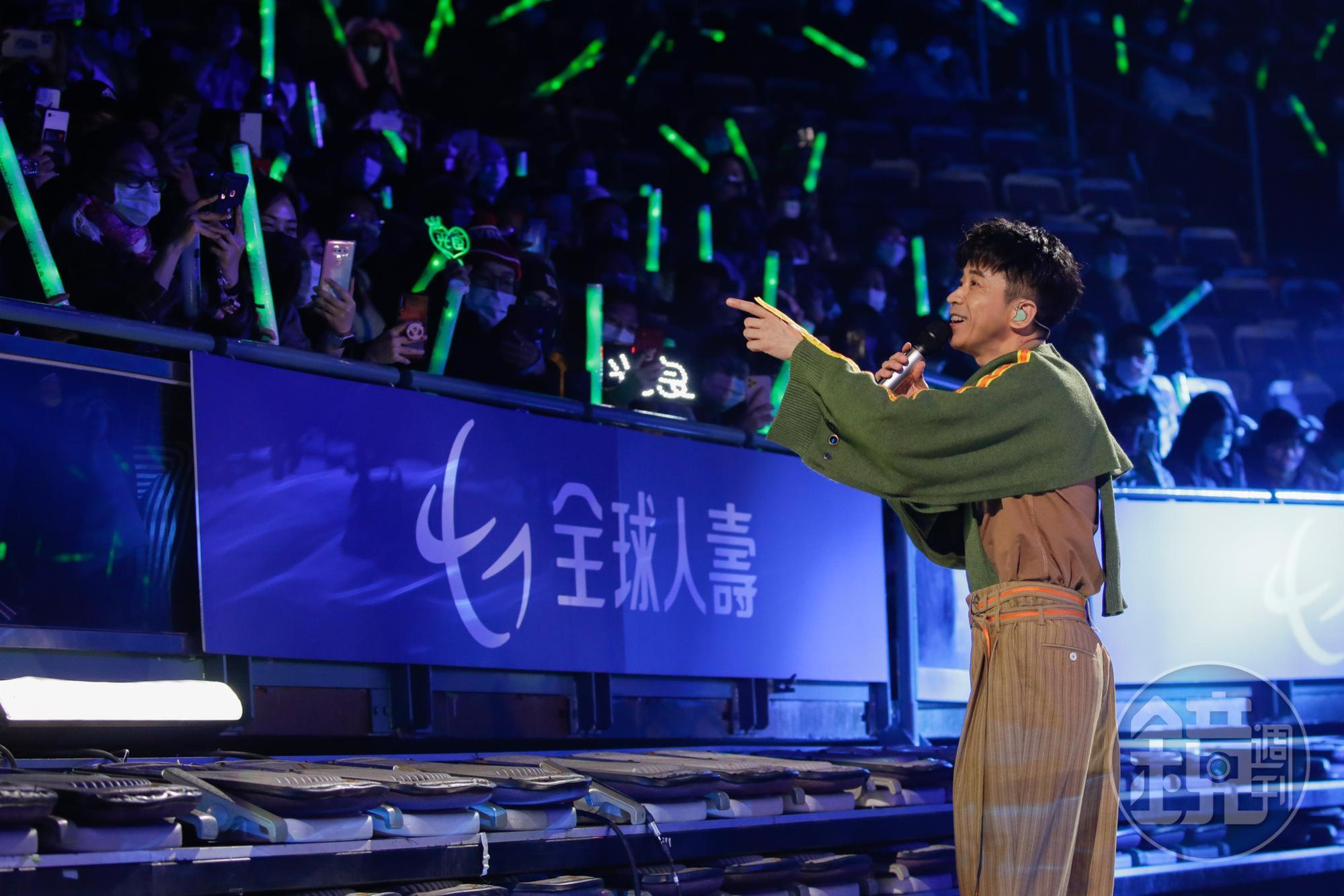 演唱會因疫情緣故到今年順利舉行,光良感謝粉絲不離不棄。