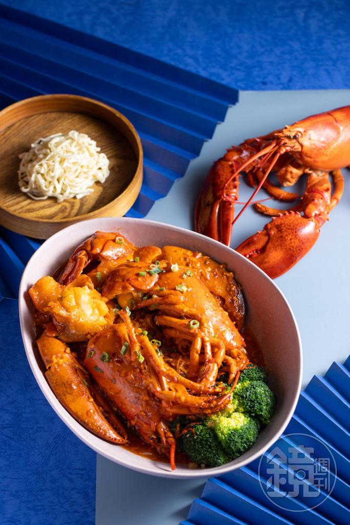 「秘製干燒海龍王佐如意麵」微辣惹味。(2,888元/份)