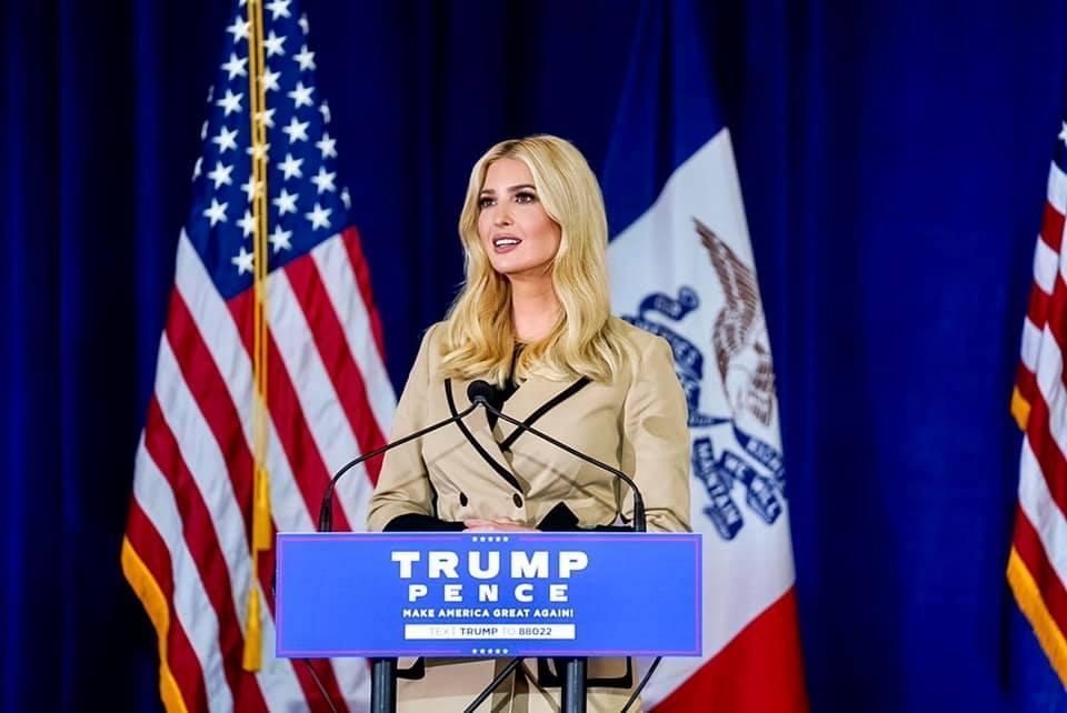 伊凡卡近來為老爸川普飽受輿論攻擊。（翻攝Ivanka Trump臉書）