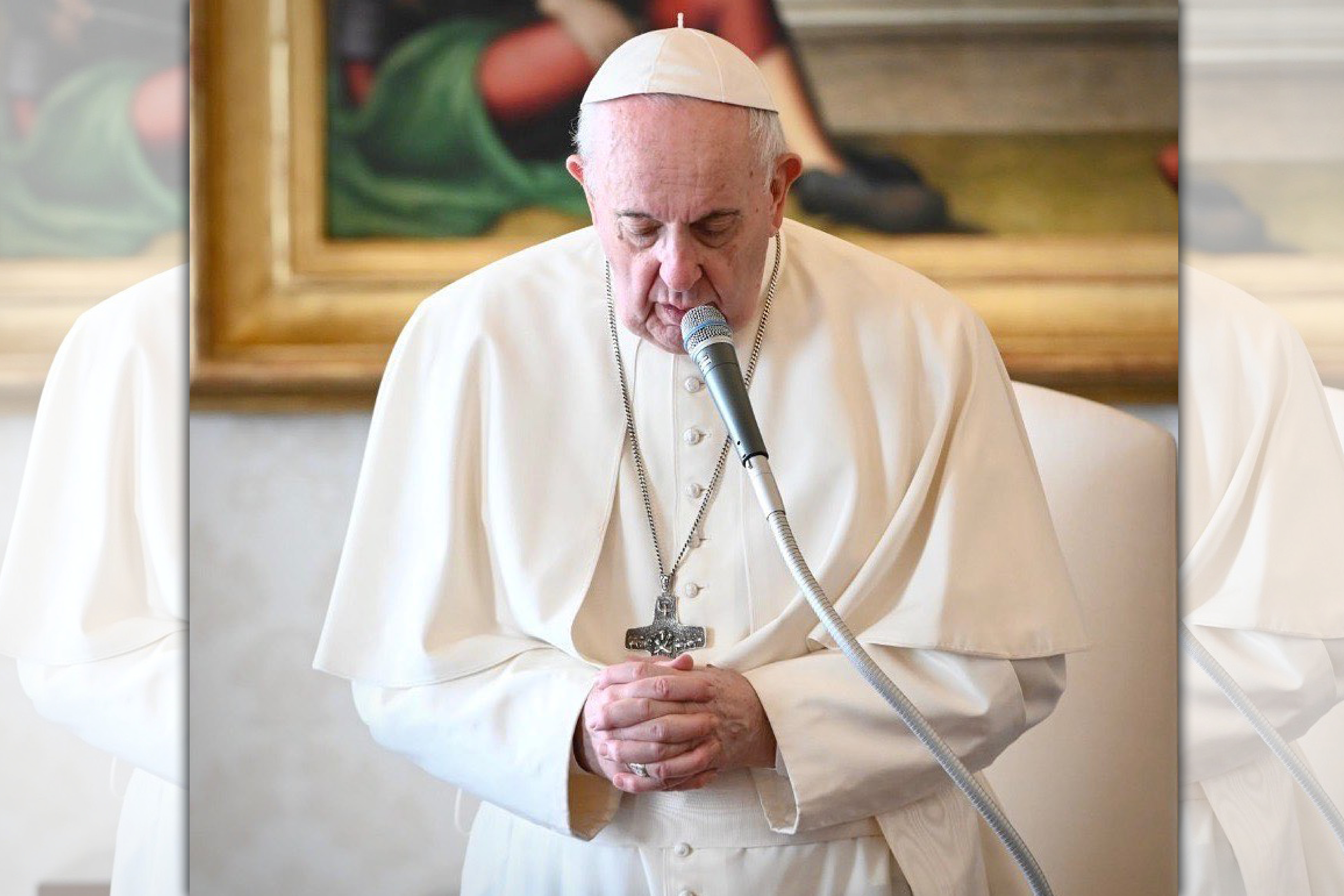 教宗方濟各表示會接受武肺疫苗施打。（翻攝franciscus IG）